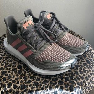 Army green & pink Adidas